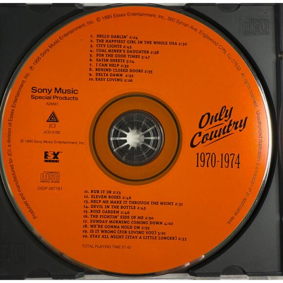 Only Country 1970-1974 CD | 20 Country Hits Ray Price, Conway Twitty,Loretta Lyn - Picture 6 of 7